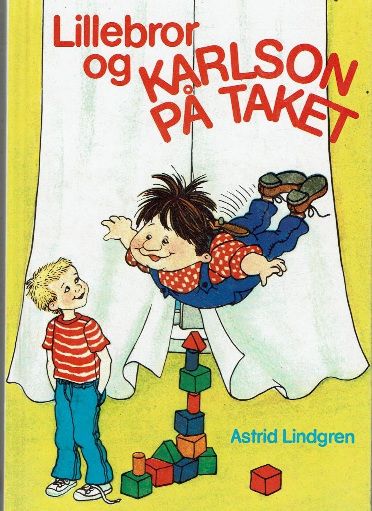 Omslag: Lillebror og karlsson på taket
