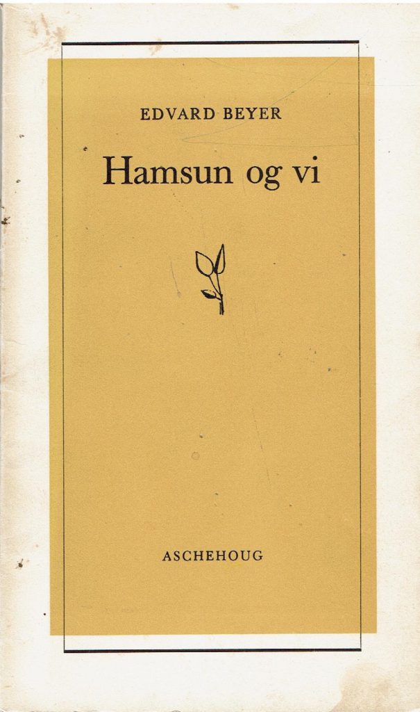 Omslag: Hamsun og vi (hft)