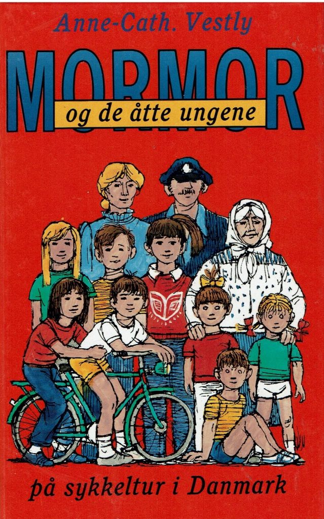 Omslag: Mormor og de åtte ungene på sykkeltur i Danmark