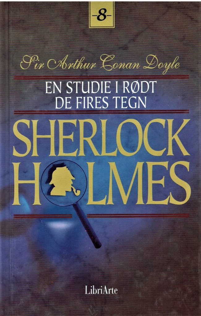 Omslag: Sherlock Holmes nr.8: En studie i rødt/De fires tegn