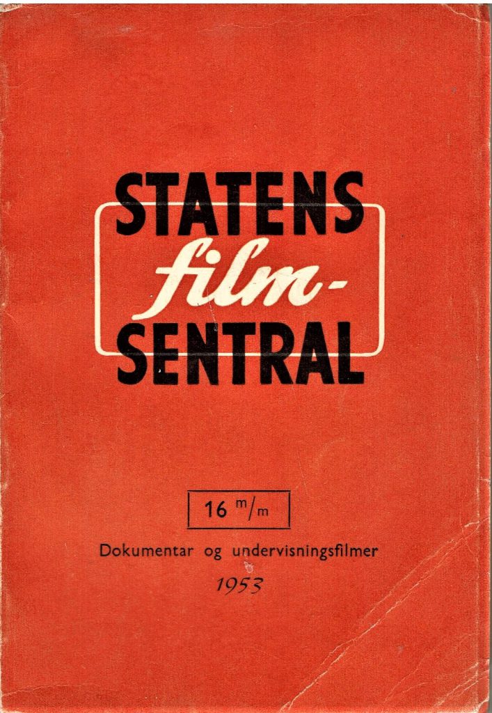 Omslag: Statens Filmsentral (hft)