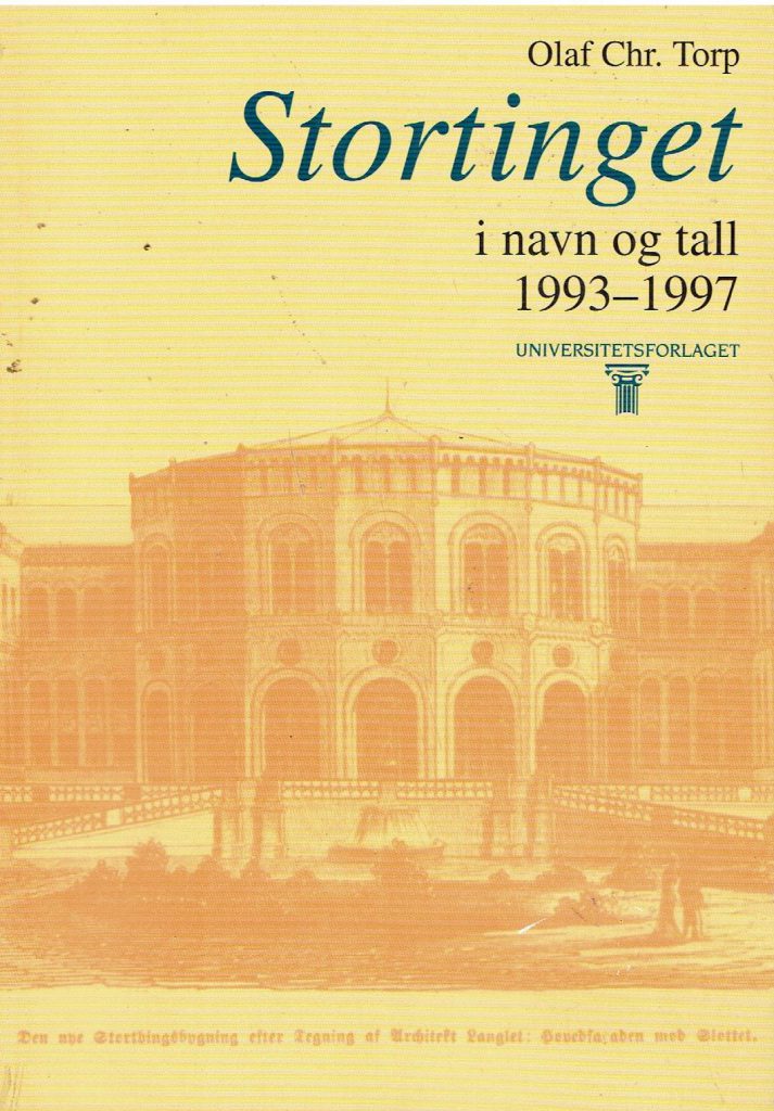 Omslag: Stortinget i navn og tall (hft)