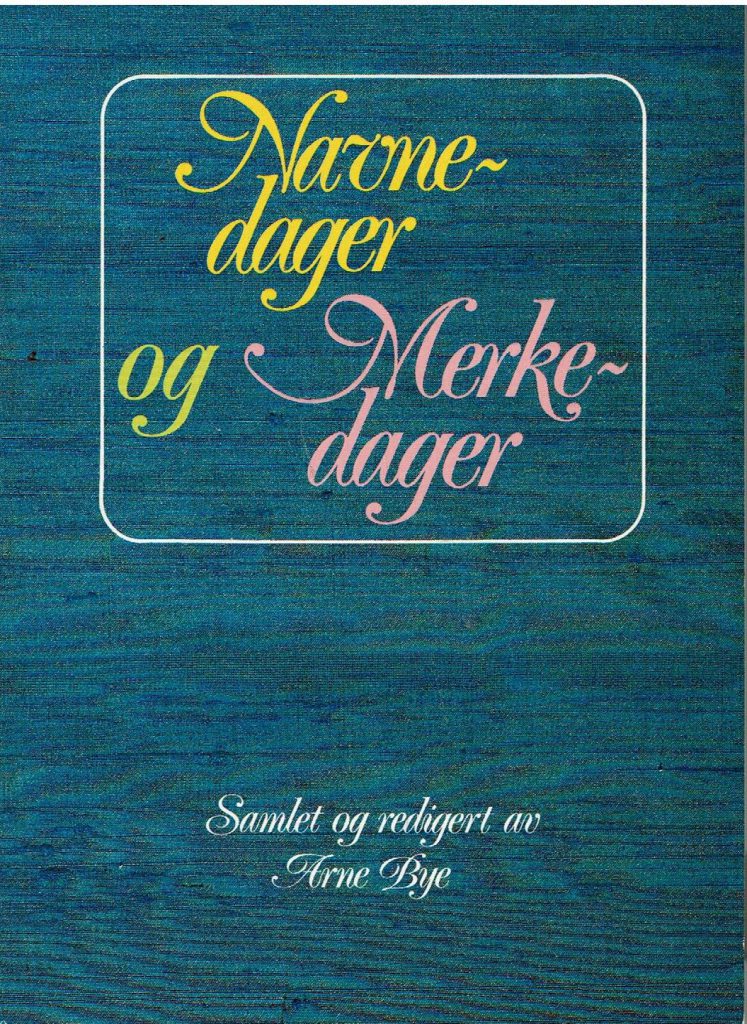 Omslag: Navnedager og merkedager (hft)