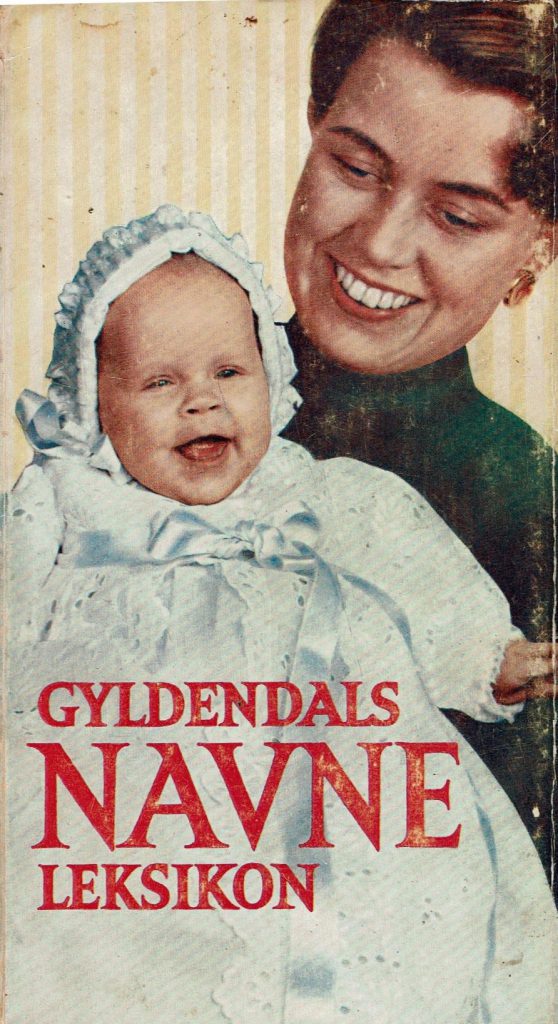 Omslag: Gyldendals navneleksikon (hft)