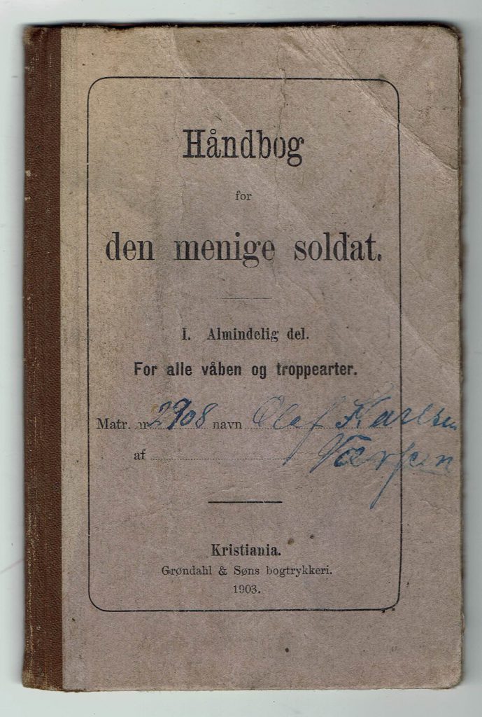 Omslag: Håndbok for den menige soldat