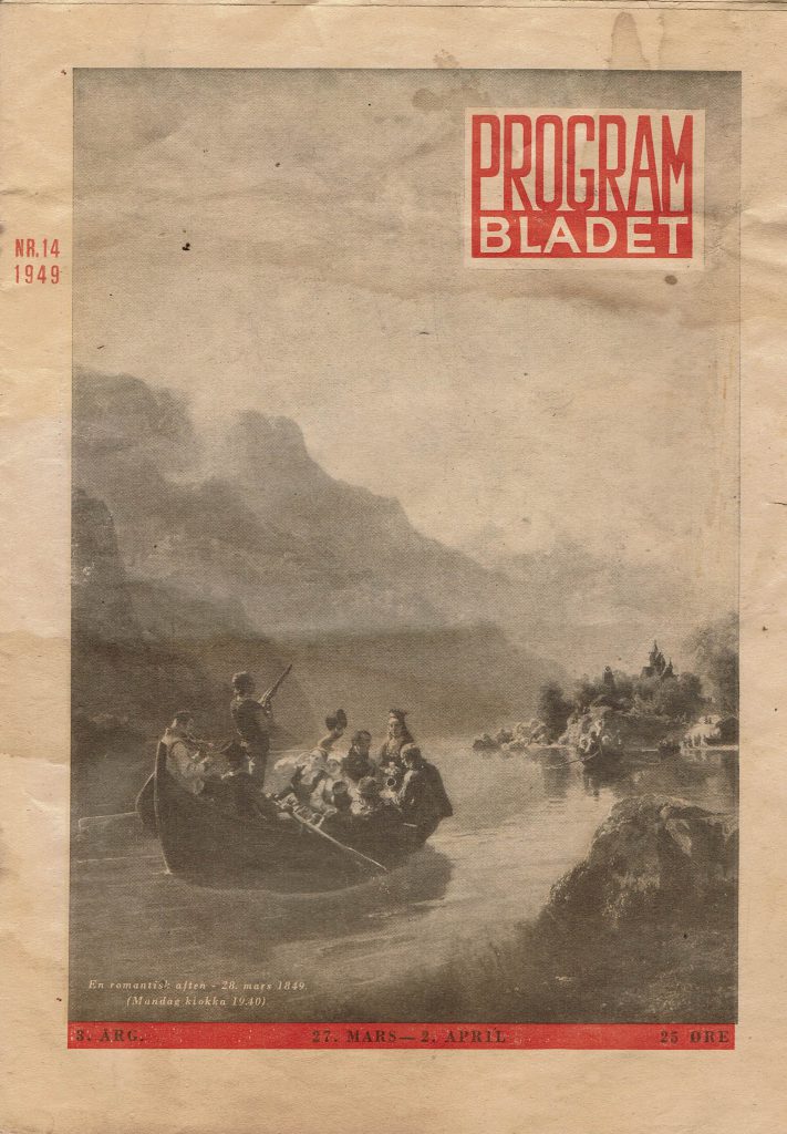Omslag: Programbladet, nr. 14 ,1949 (hft)