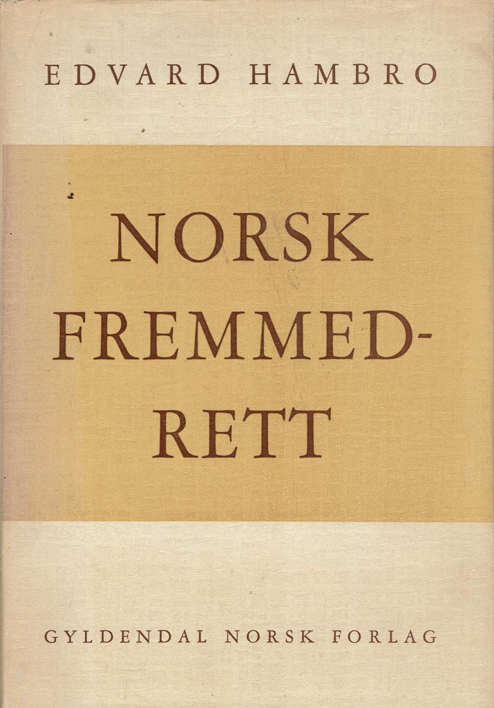 Omslag: Norsk fremmedrett