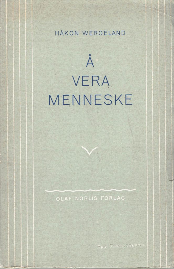 Omslag: Å vera menneske (hft)