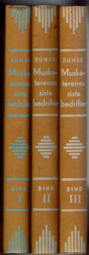 Omslag: Musketerenes siste bedrifter – 3 bind