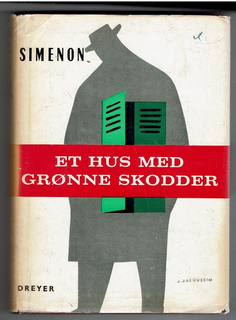 Omslag: Et hus med grønne skodder